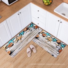 fashion hot elegant classic designer 3d print geometric non-slip floor kitchen mat
